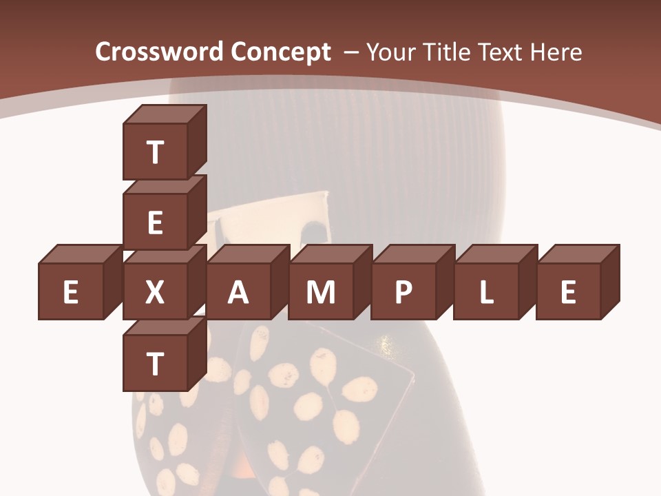 Kokeshi Japanese Doll Isolated On White. PowerPoint Template