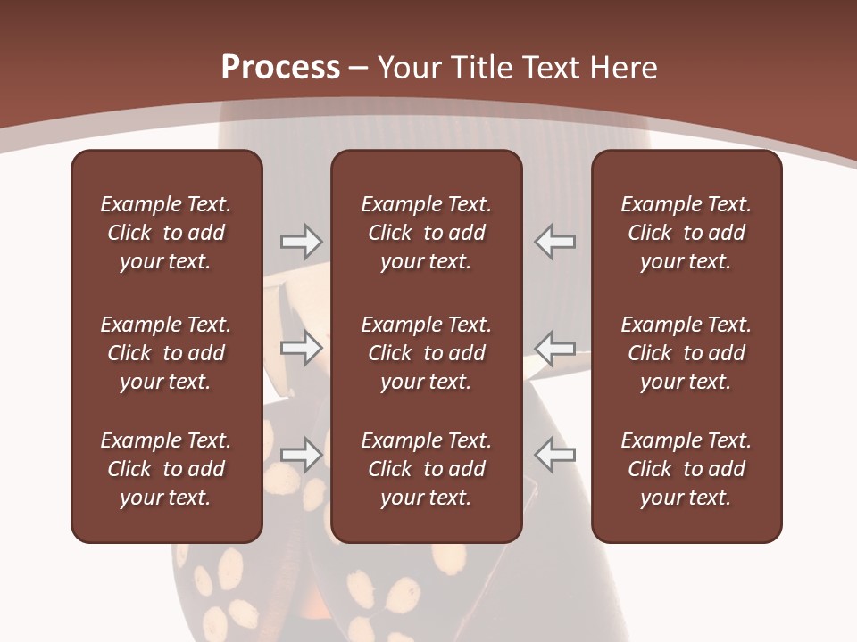 Kokeshi Japanese Doll Isolated On White. PowerPoint Template