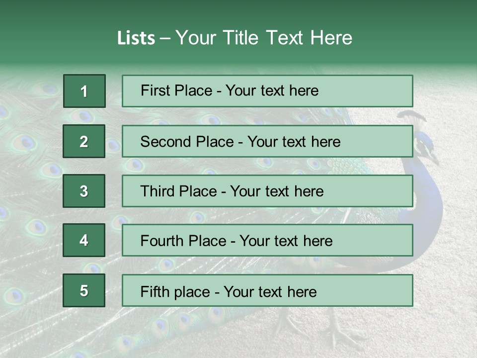 Peacock PowerPoint Template