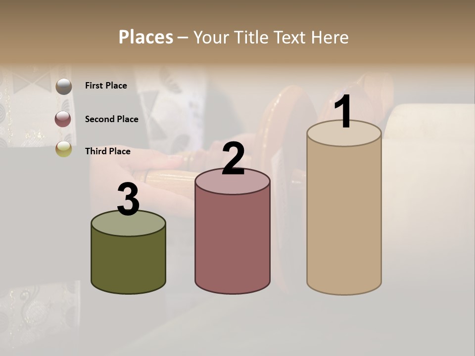 Boy Holding Torah Scrolls PowerPoint Template