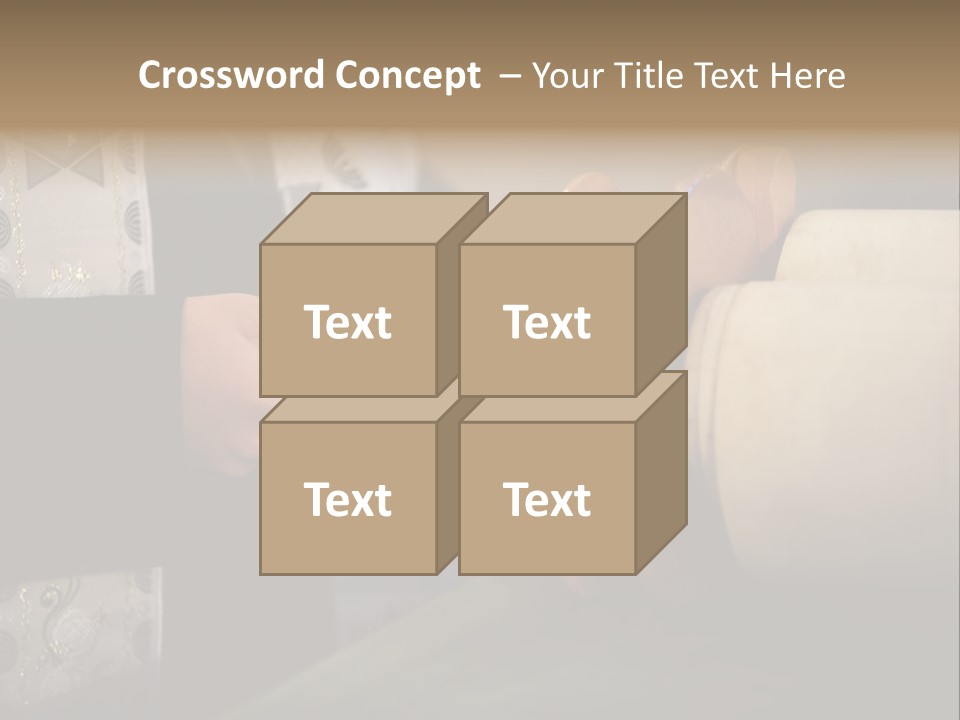 Boy Holding Torah Scrolls PowerPoint Template