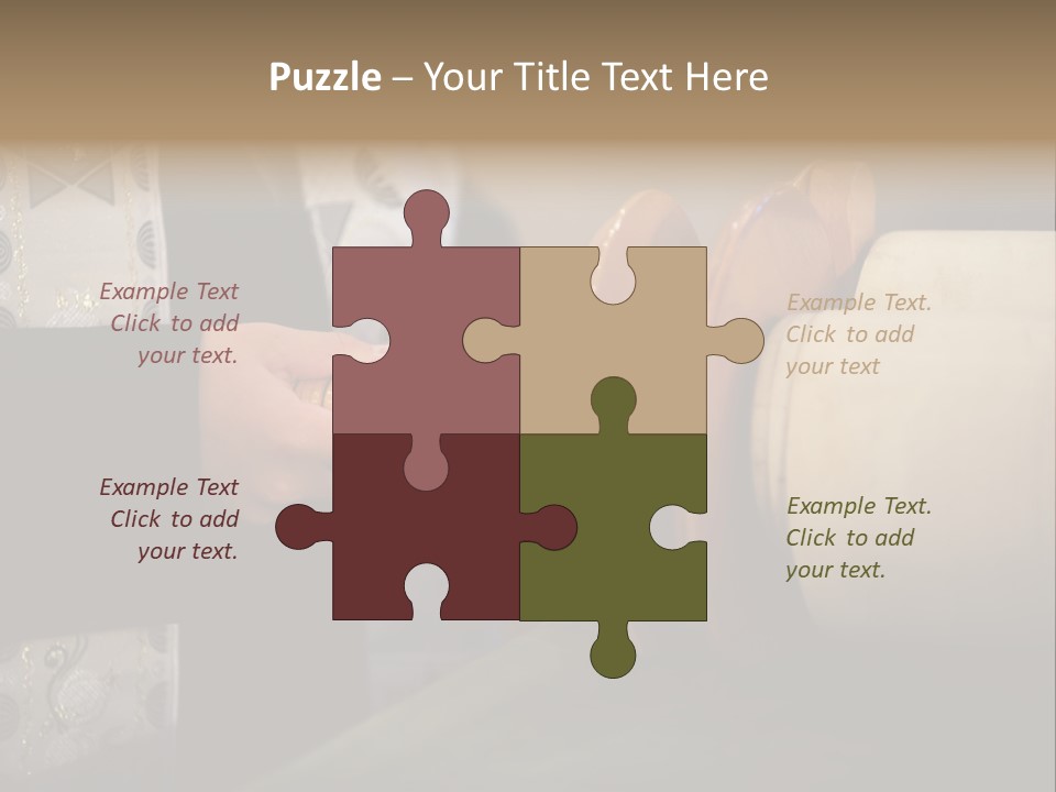 Boy Holding Torah Scrolls PowerPoint Template