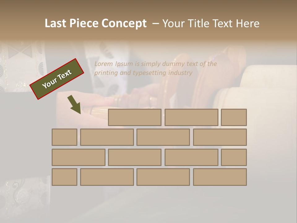 Boy Holding Torah Scrolls PowerPoint Template