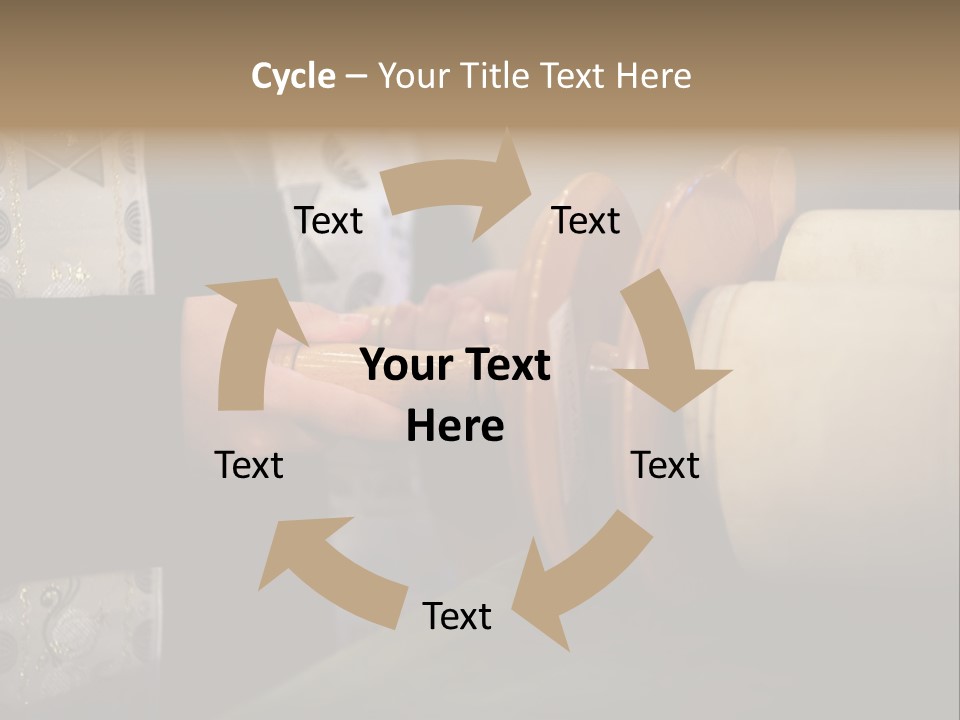 Boy Holding Torah Scrolls PowerPoint Template