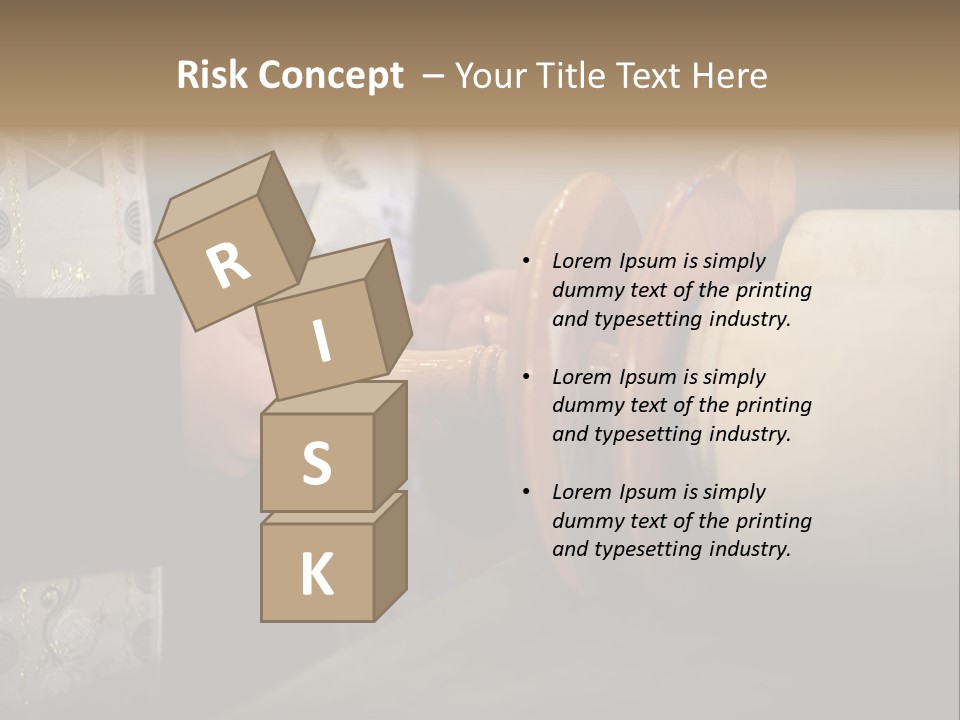 Boy Holding Torah Scrolls PowerPoint Template