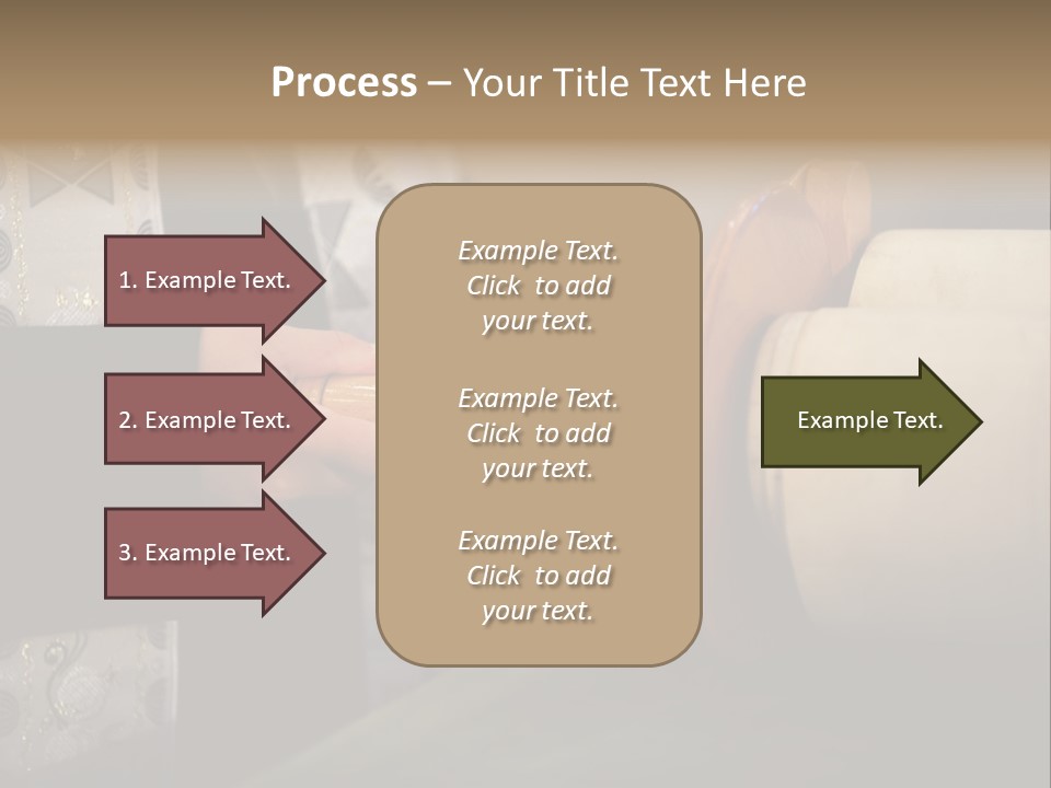 Boy Holding Torah Scrolls PowerPoint Template