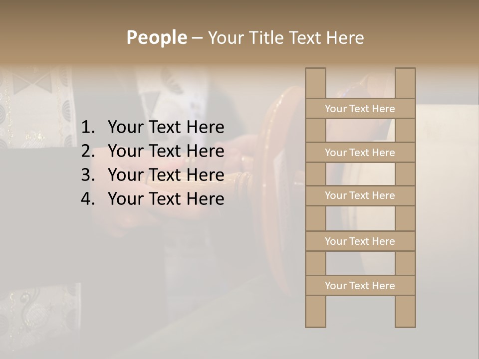 Boy Holding Torah Scrolls PowerPoint Template