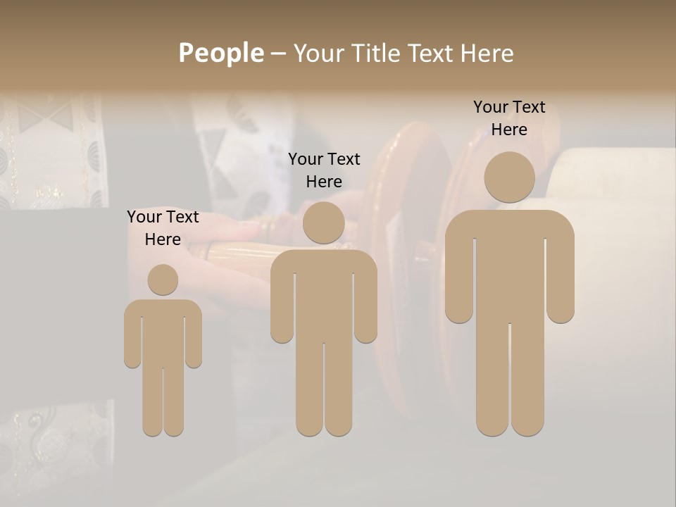 Boy Holding Torah Scrolls PowerPoint Template