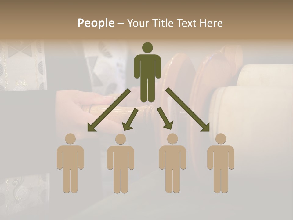 Boy Holding Torah Scrolls PowerPoint Template