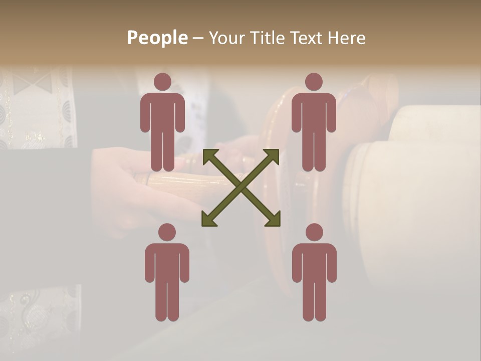 Boy Holding Torah Scrolls PowerPoint Template