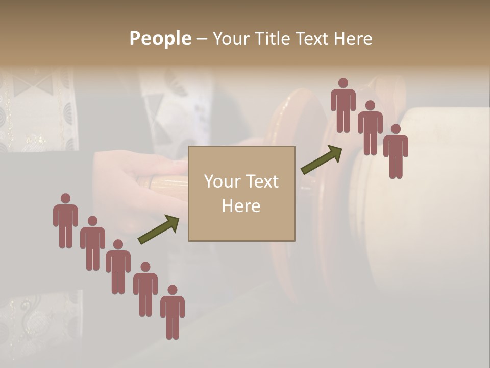 Boy Holding Torah Scrolls PowerPoint Template