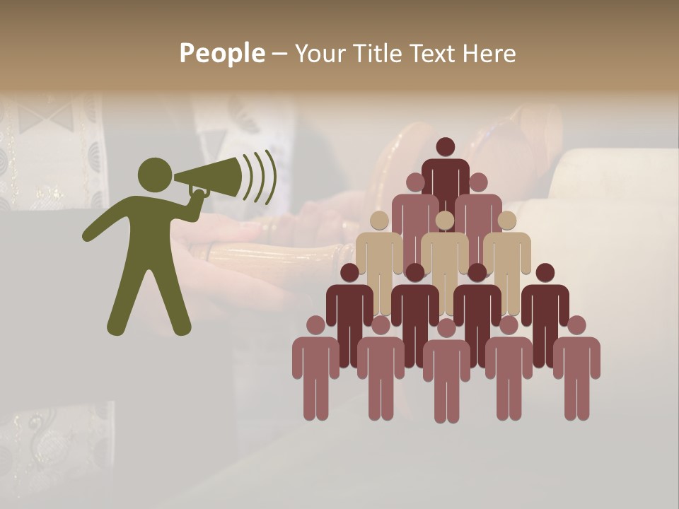 Boy Holding Torah Scrolls PowerPoint Template