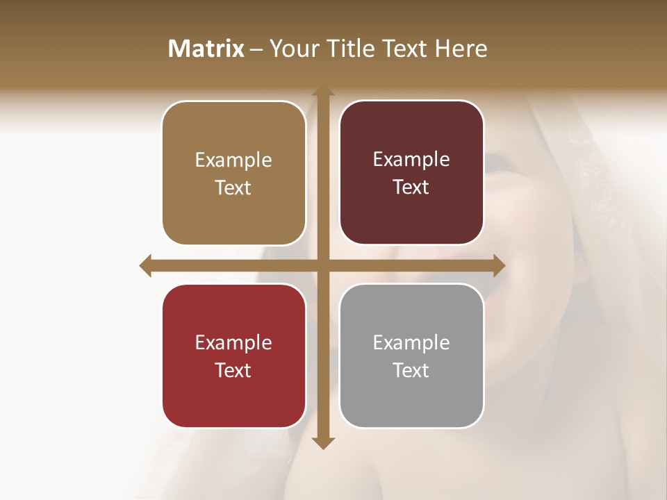 Baby After Bath. Cheerful Child PowerPoint Template