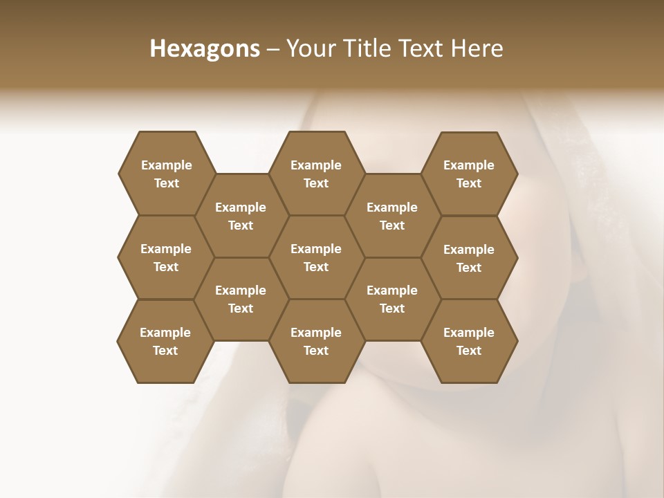 Baby After Bath. Cheerful Child PowerPoint Template