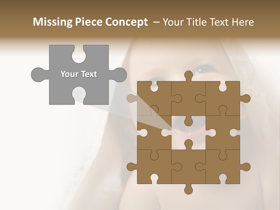 Baby After Bath. Cheerful Child PowerPoint Template