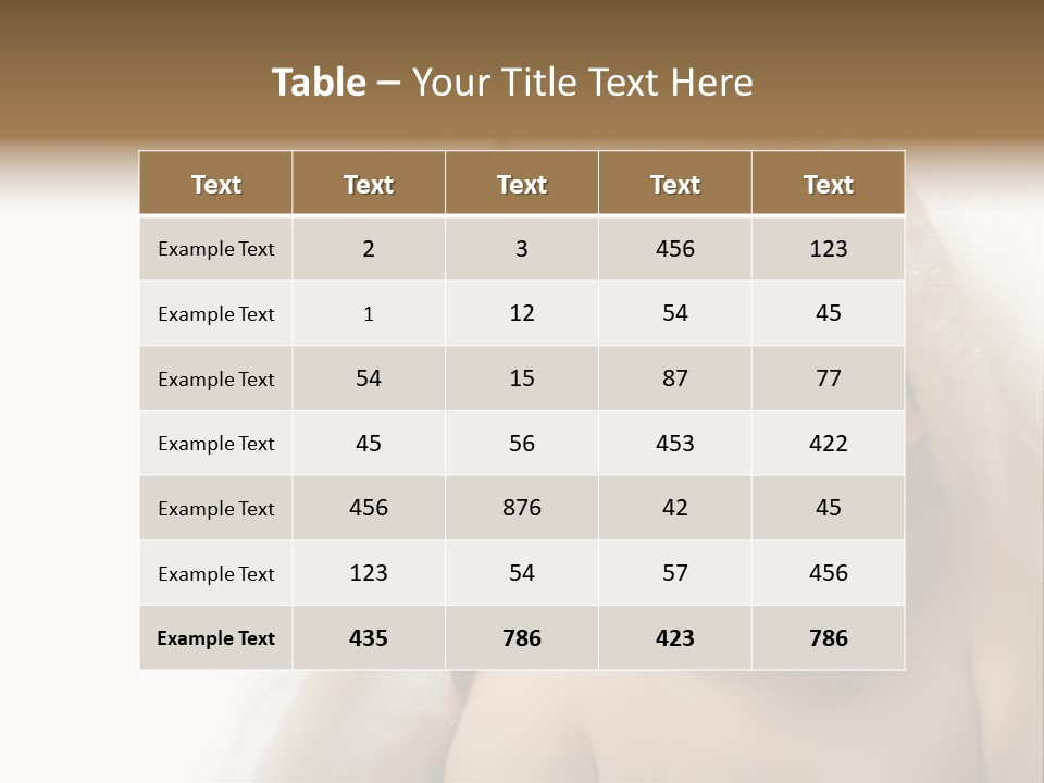 Baby After Bath. Cheerful Child PowerPoint Template