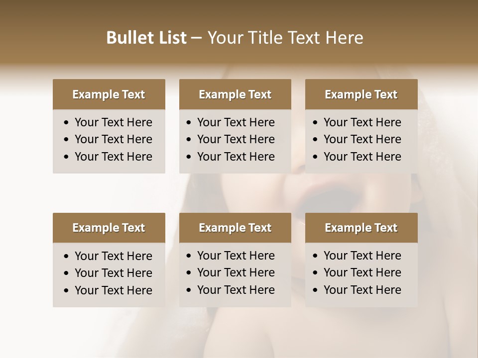 Baby After Bath. Cheerful Child PowerPoint Template