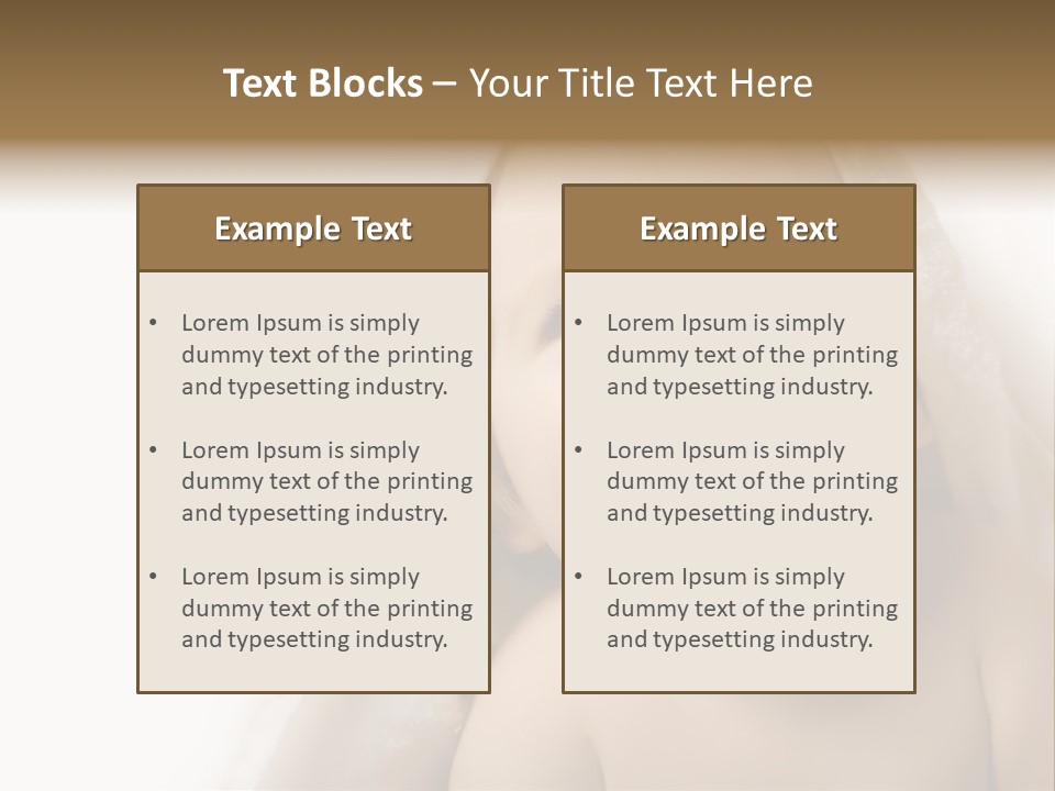 Baby After Bath. Cheerful Child PowerPoint Template