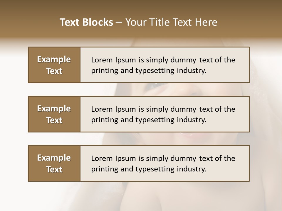 Baby After Bath. Cheerful Child PowerPoint Template