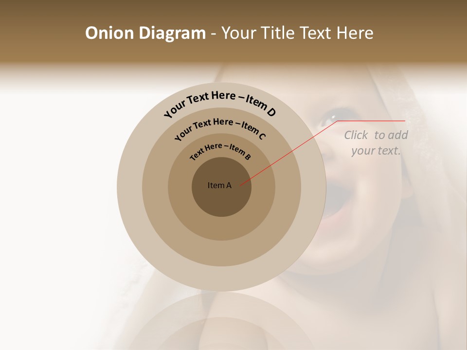 Baby After Bath. Cheerful Child PowerPoint Template