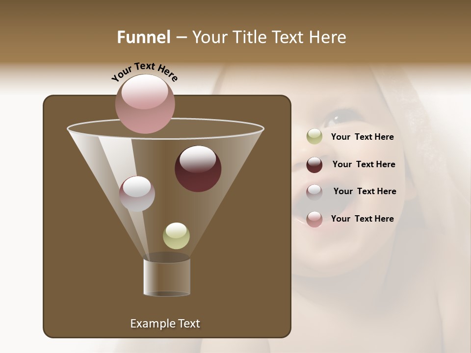 Baby After Bath. Cheerful Child PowerPoint Template