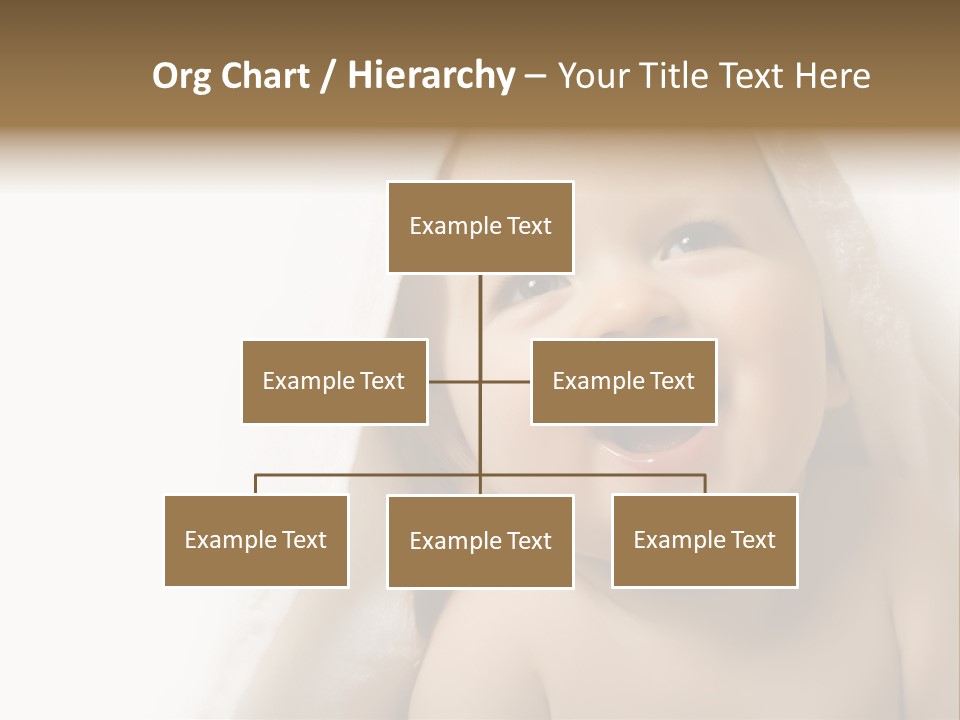 Baby After Bath. Cheerful Child PowerPoint Template