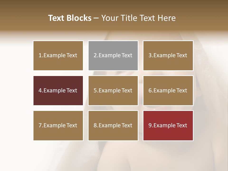 Baby After Bath. Cheerful Child PowerPoint Template