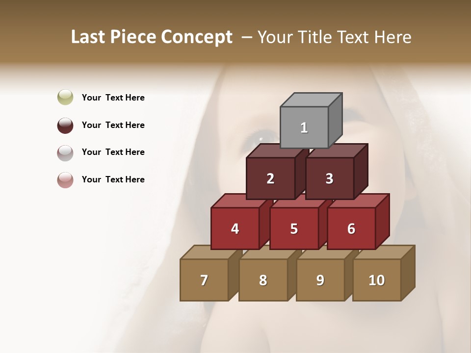 Baby After Bath. Cheerful Child PowerPoint Template