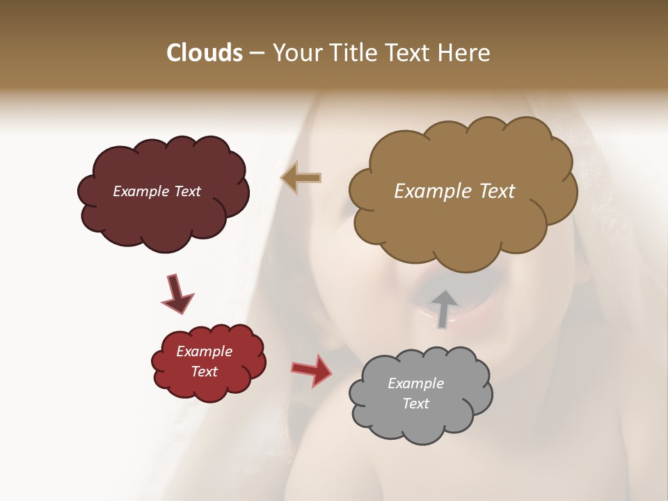 Baby After Bath. Cheerful Child PowerPoint Template