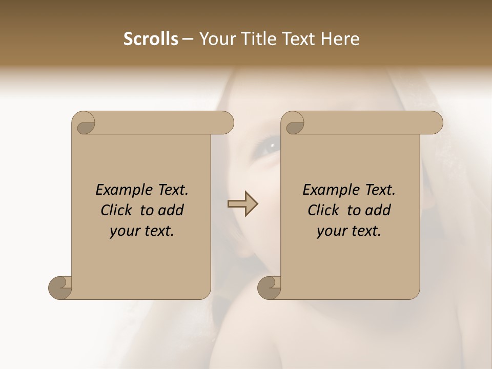 Baby After Bath. Cheerful Child PowerPoint Template