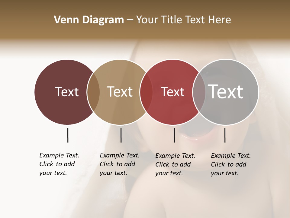 Baby After Bath. Cheerful Child PowerPoint Template