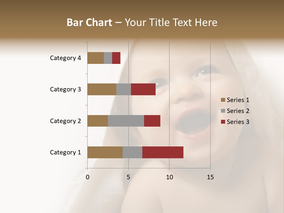 Baby After Bath. Cheerful Child PowerPoint Template