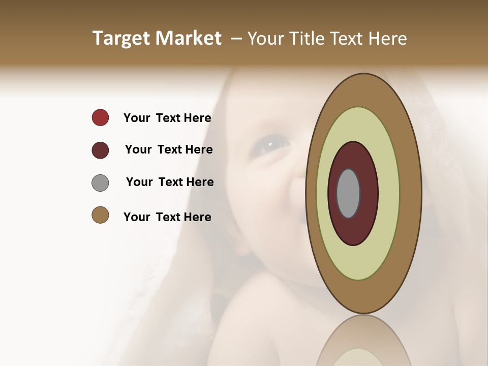 Baby After Bath. Cheerful Child PowerPoint Template