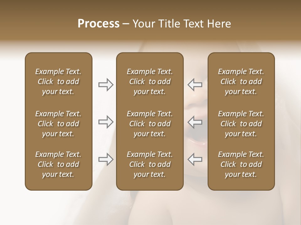 Baby After Bath. Cheerful Child PowerPoint Template