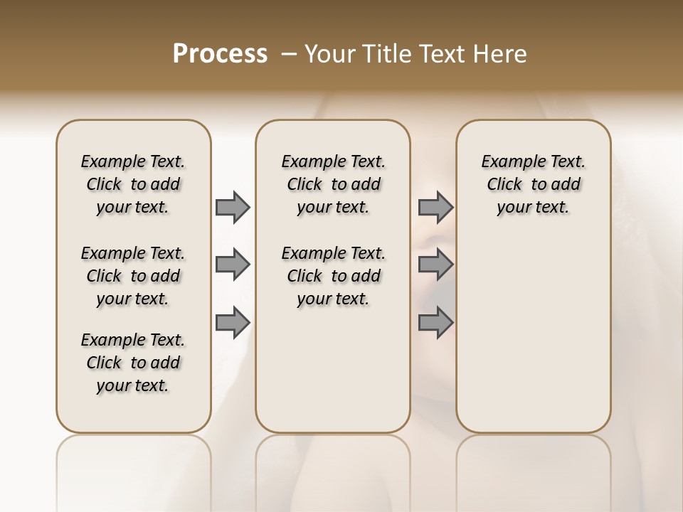 Baby After Bath. Cheerful Child PowerPoint Template