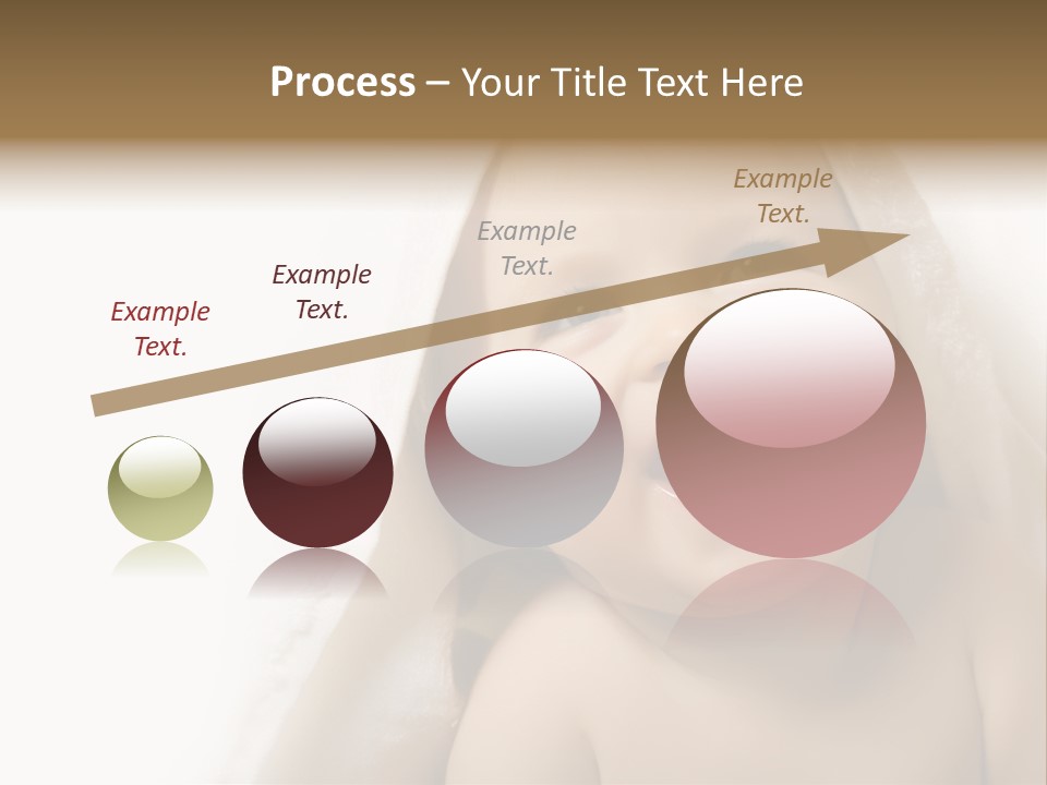 Baby After Bath. Cheerful Child PowerPoint Template