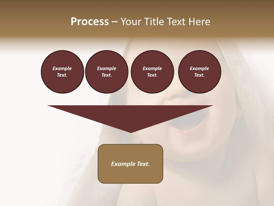 Baby After Bath. Cheerful Child PowerPoint Template