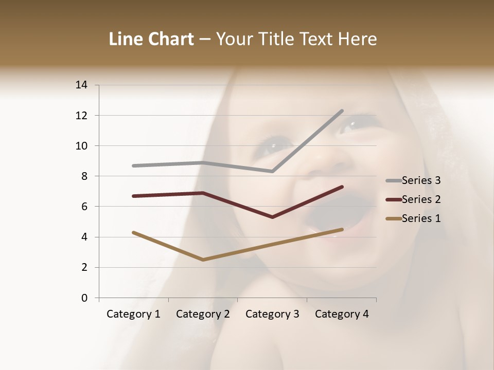 Baby After Bath. Cheerful Child PowerPoint Template