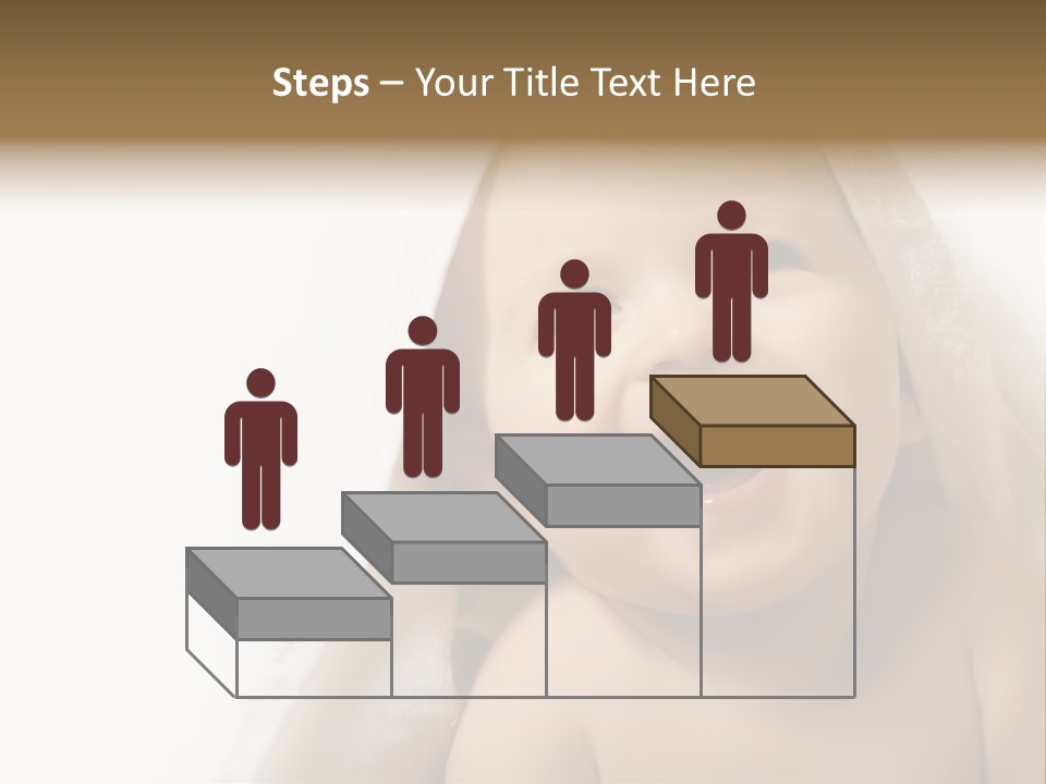 Baby After Bath. Cheerful Child PowerPoint Template