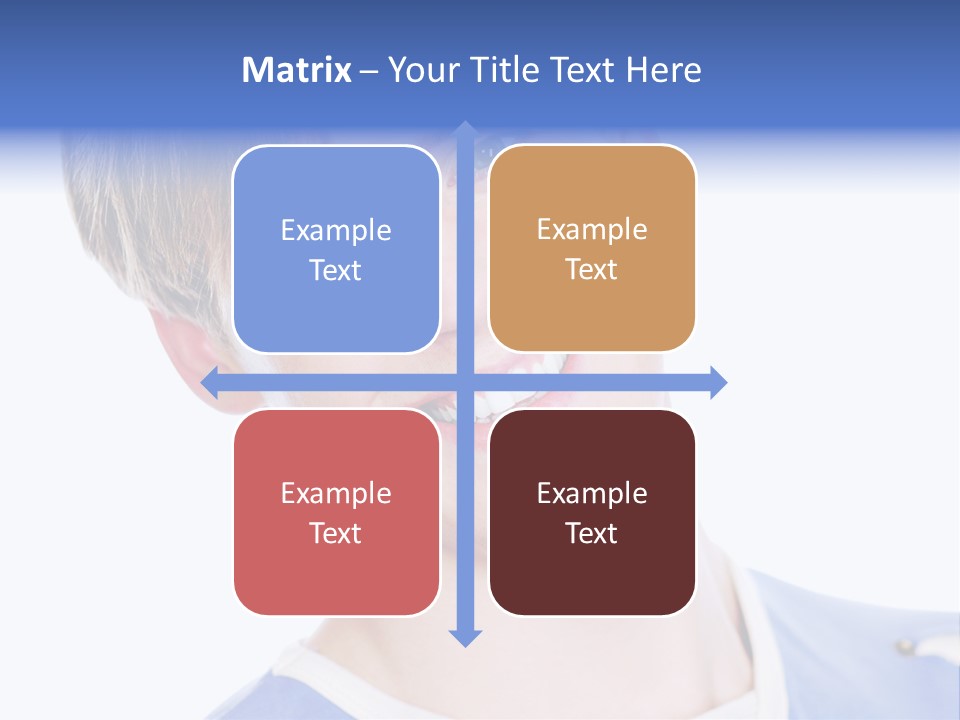 Smiling Face Of Handsome Teenager Male Person. PowerPoint Template
