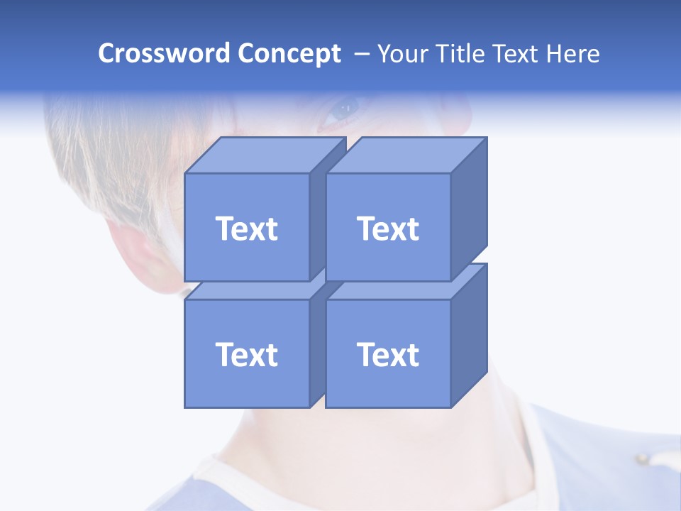 Smiling Face Of Handsome Teenager Male Person. PowerPoint Template