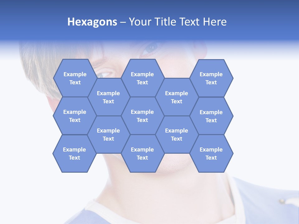 Smiling Face Of Handsome Teenager Male Person. PowerPoint Template