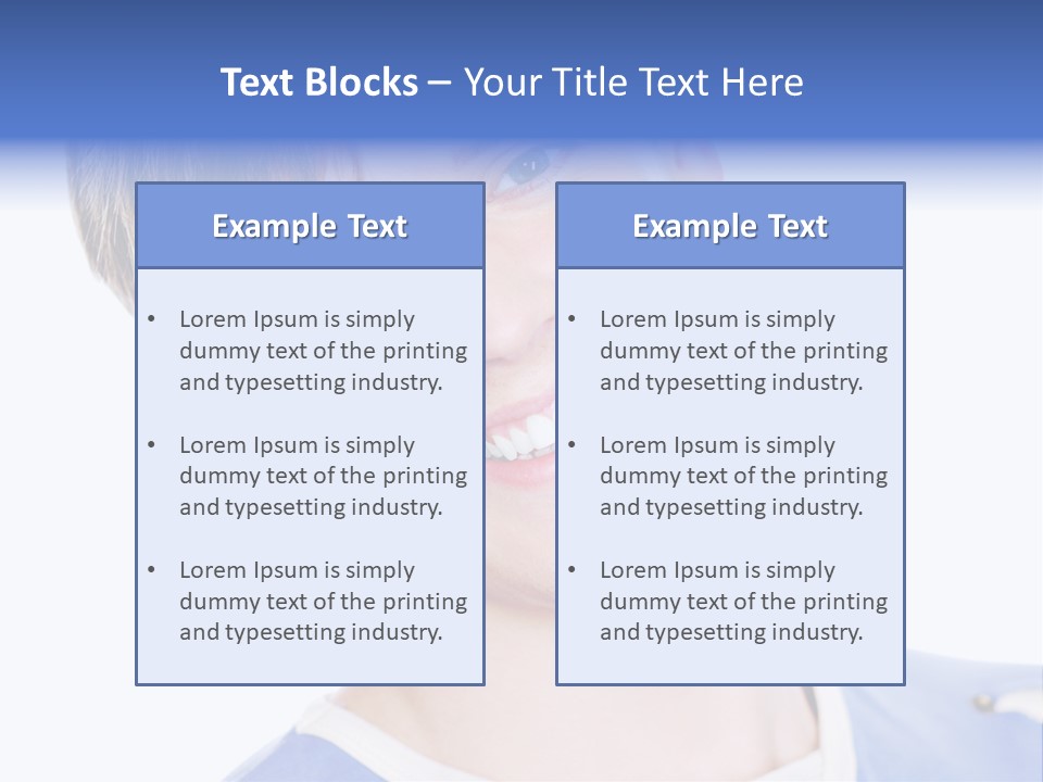 Smiling Face Of Handsome Teenager Male Person. PowerPoint Template