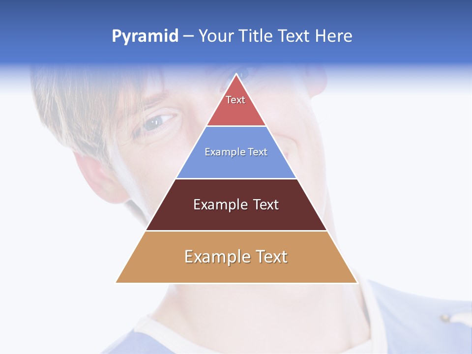 Smiling Face Of Handsome Teenager Male Person. PowerPoint Template