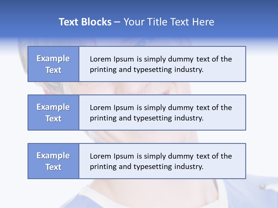 Smiling Face Of Handsome Teenager Male Person. PowerPoint Template