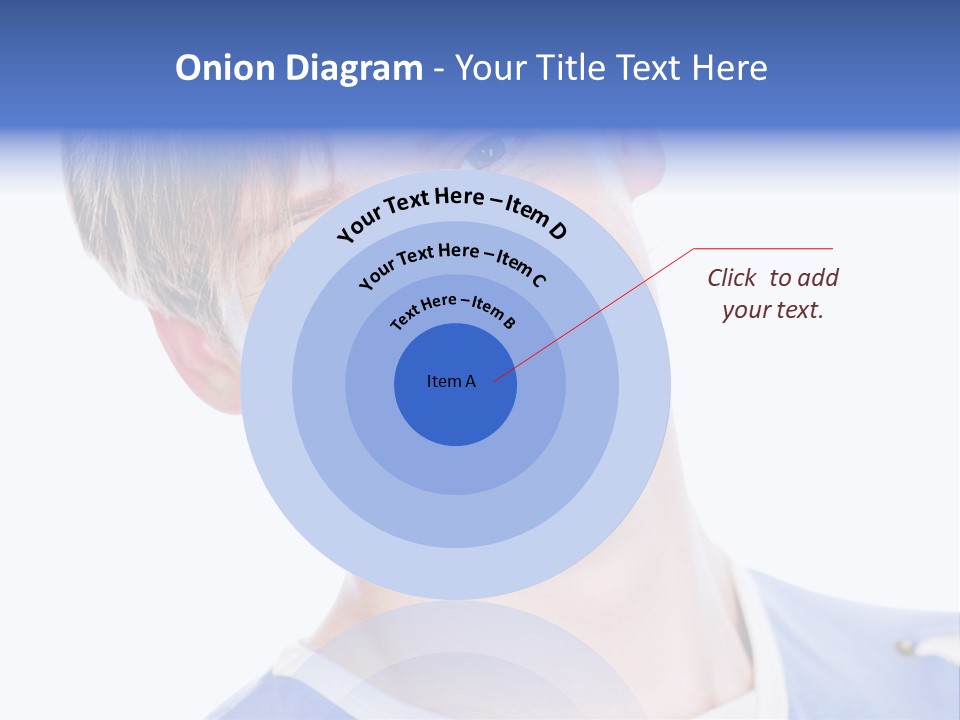 Smiling Face Of Handsome Teenager Male Person. PowerPoint Template
