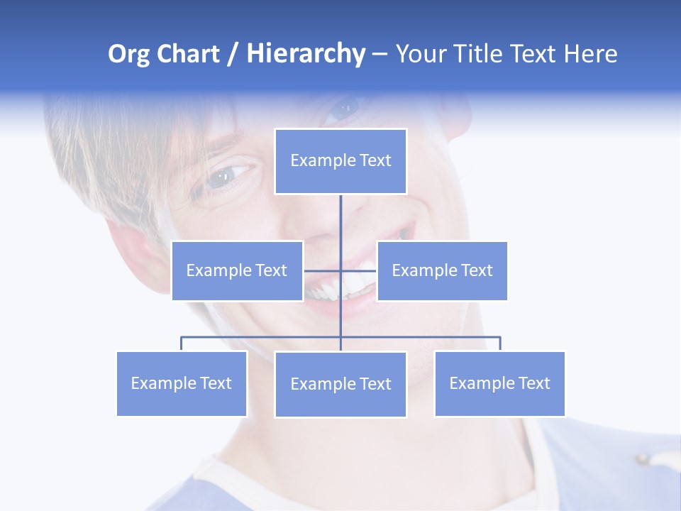 Smiling Face Of Handsome Teenager Male Person. PowerPoint Template