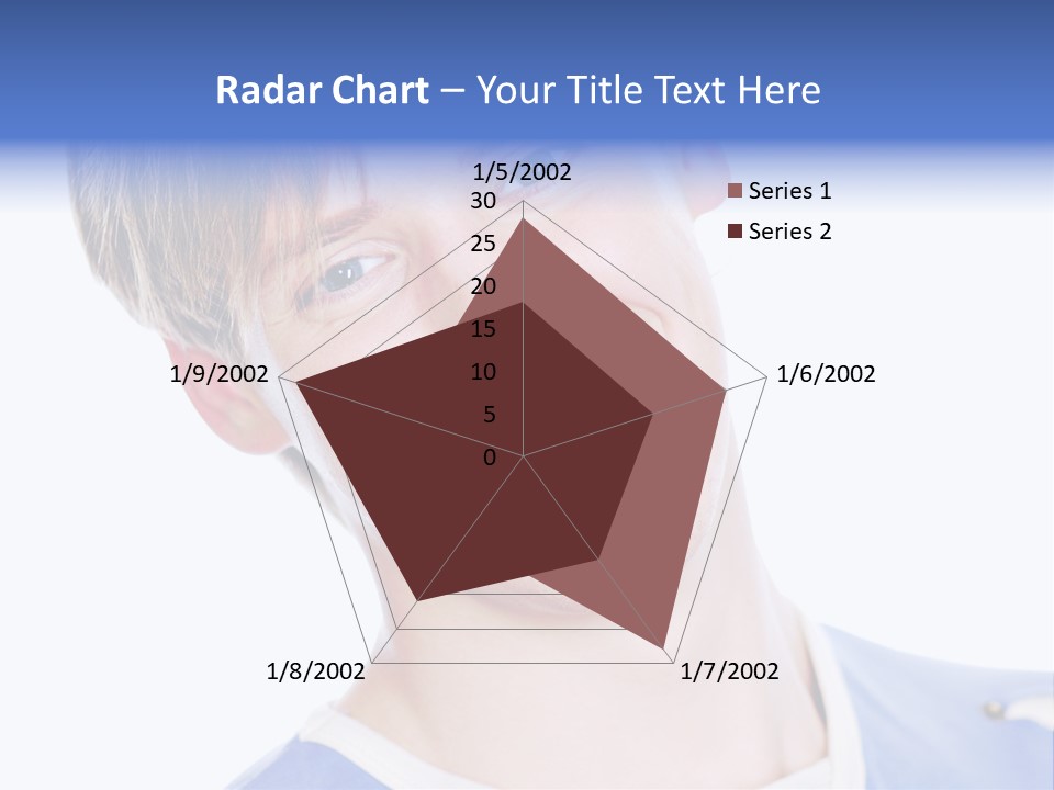 Smiling Face Of Handsome Teenager Male Person. PowerPoint Template
