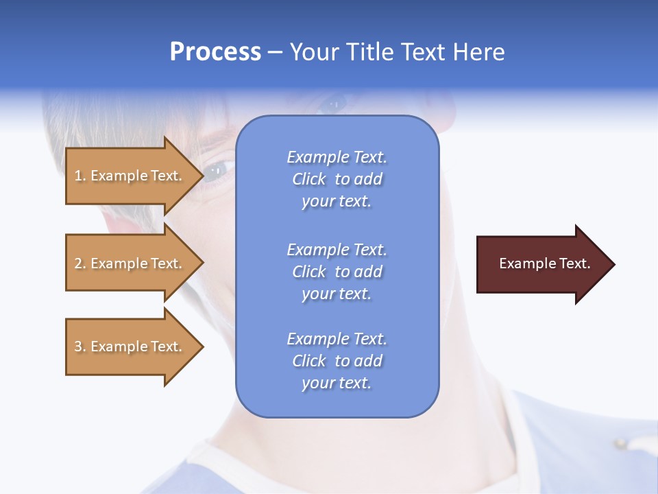 Smiling Face Of Handsome Teenager Male Person. PowerPoint Template