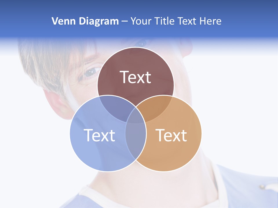 Smiling Face Of Handsome Teenager Male Person. PowerPoint Template